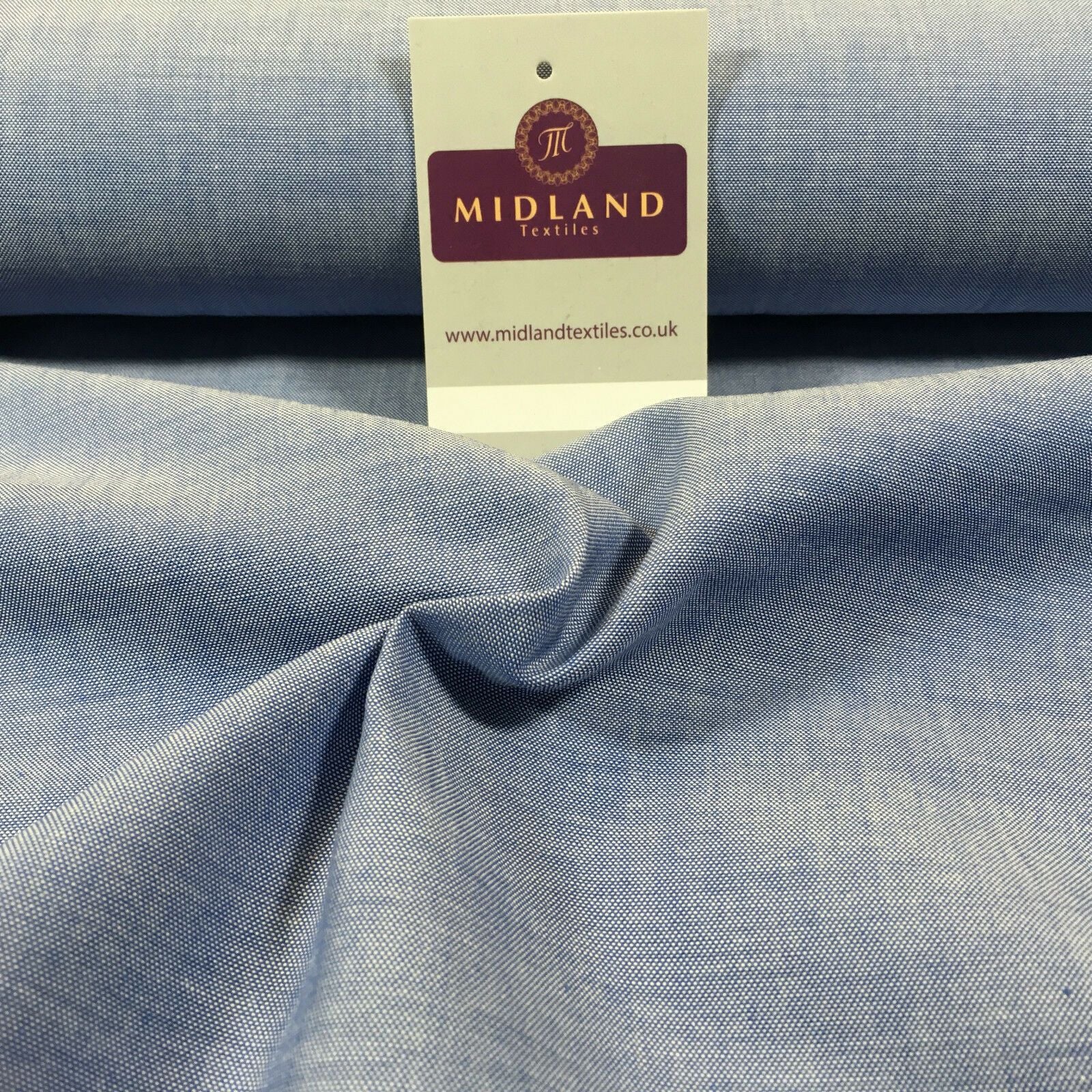 100% Cotton chambray fabric ideal for shirts, tunics and dresses 58" Wide M704