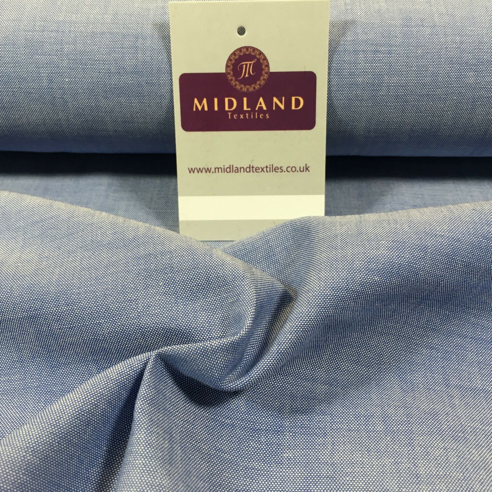 100% Cotton chambray fabric ideal for shirts, tunics and dresses 58' Wide M704