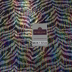 Animal Printed Foil Jersey 1 way stretch Sequin Dress Fabric 55' wide M639 Mtex