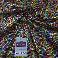 Animal Printed Foil Jersey 1 way stretch Sequin Dress Fabric 55" wide M639 Mtex