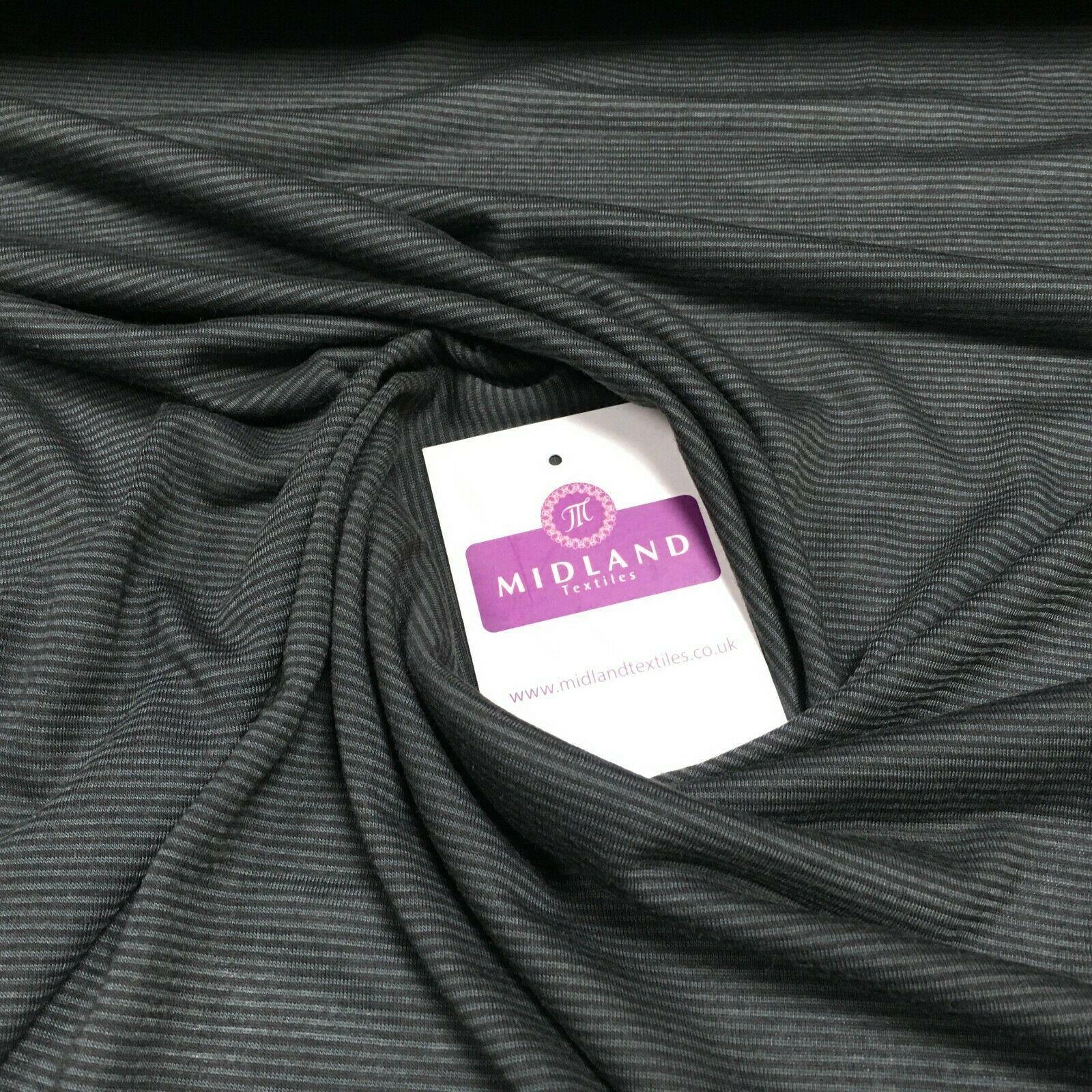Dark Grey Micro ribbed jersey Dress Fabric 147 cm M720-68 Mtex