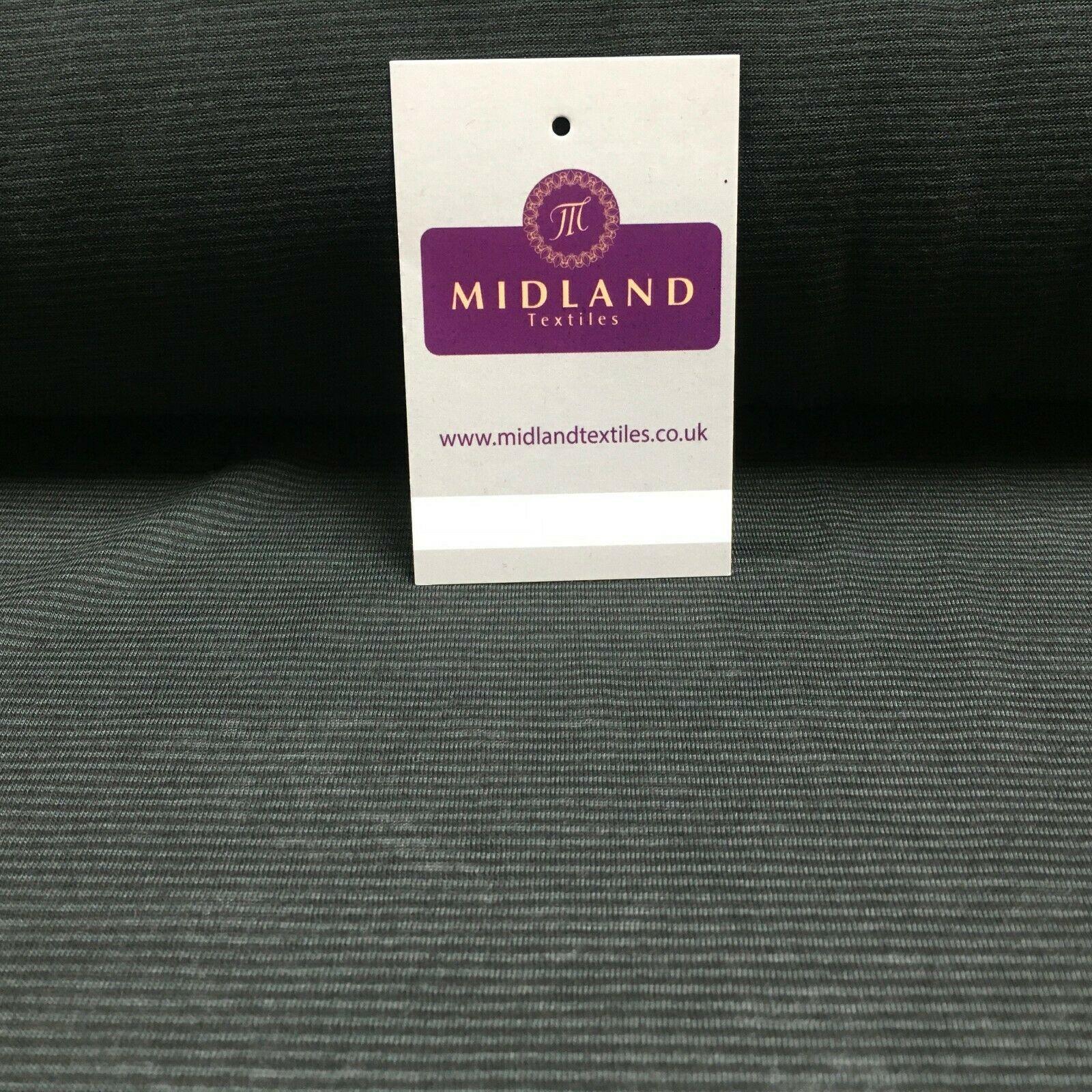 Dark Grey Micro ribbed jersey Dress Fabric 147 cm M720-68 Mtex
