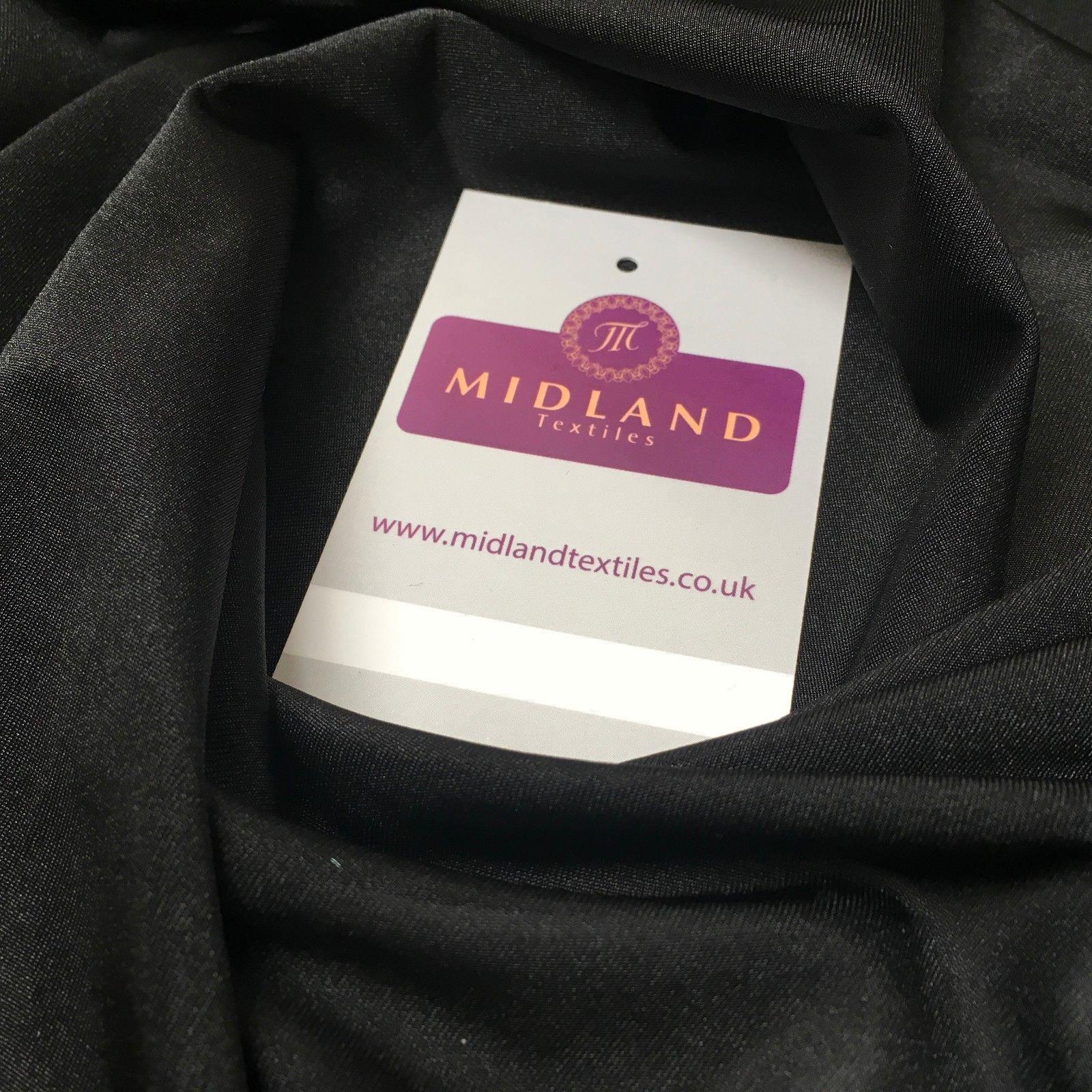 Black lightweight Crystal Knit Power mesh net dance fabric 68' Wide M970