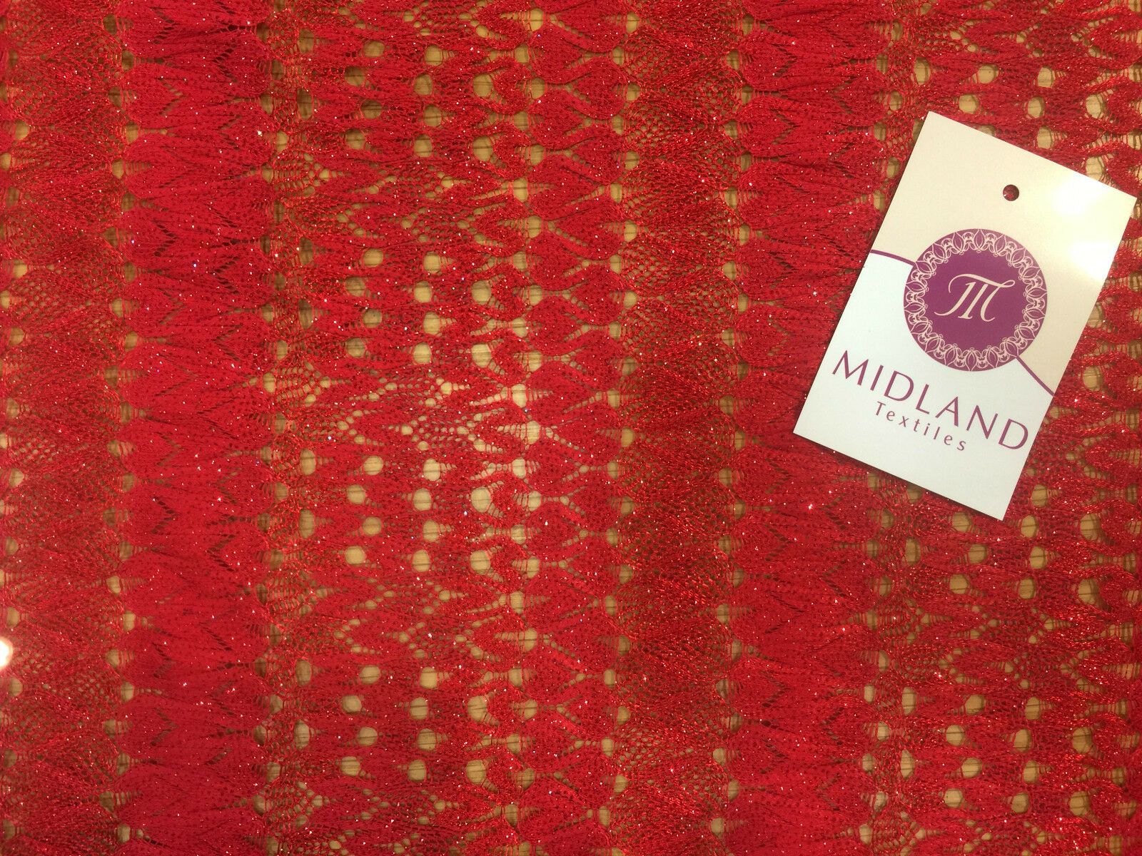 Glitter 3d crochet Lace 58' M186-1 & 2 Mtex