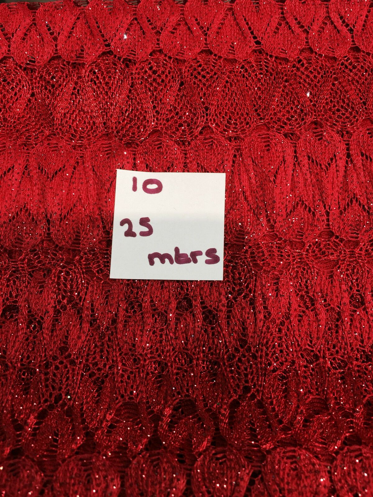 Glitter 3d crochet Lace 58' M186-1 & 2 Mtex