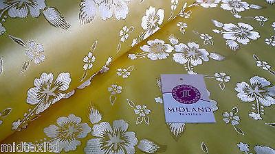 Floral Blossom Satin Brocade Dress Fabric 45" wide D2 M43 Mtex