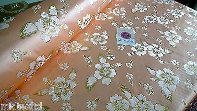 Floral Blossom Satin Brocade Dress Fabric 45' wide D2 M43 Mtex