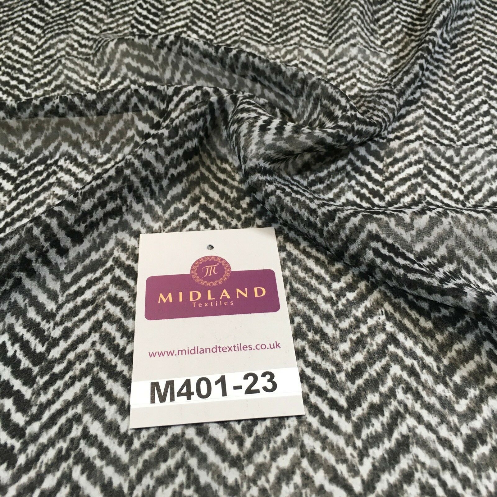 Grey and White Aztec Tribal LIght Printed Chiffon high street dress 58' M401-23