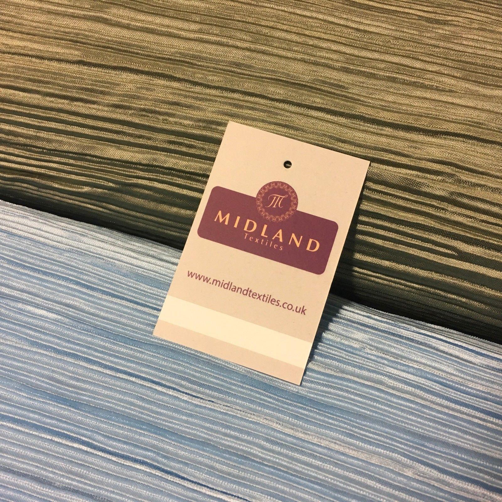 Creased Pleated textured dress palazzo trouser fabric 55' Wide MR998 Mtex