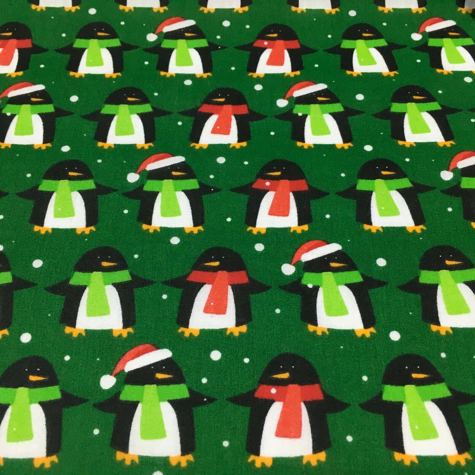 Christmas Penguin Xmas Printed cotton Fabric Craft Gifts 110 cm MD1289 Mtex
