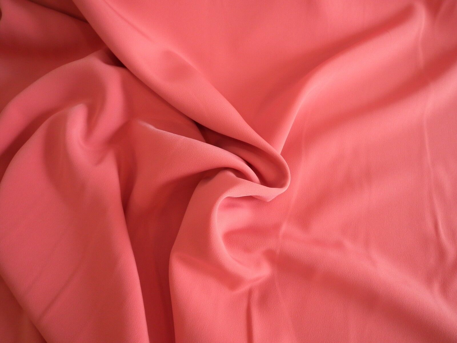 PLAIN PEACH-SKIN POWDER TOUCH  CREPE DRESS FABRIC SOLD BY THE METRE M5 Mtex