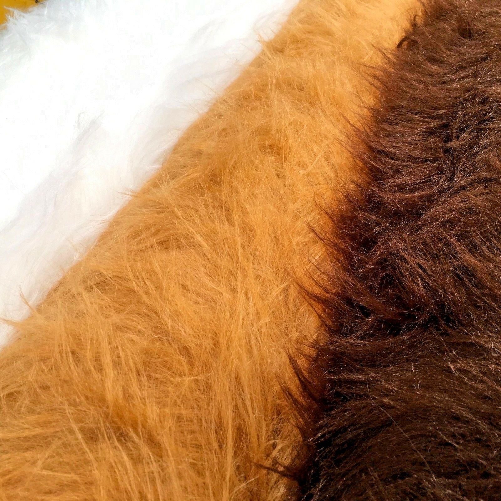 Pelliccia sintetica tinta unita pelo lungo 75 mm ideale per abbigliamento,  cucce per animali domestici 58 pollici di larghezza - Midland Textiles