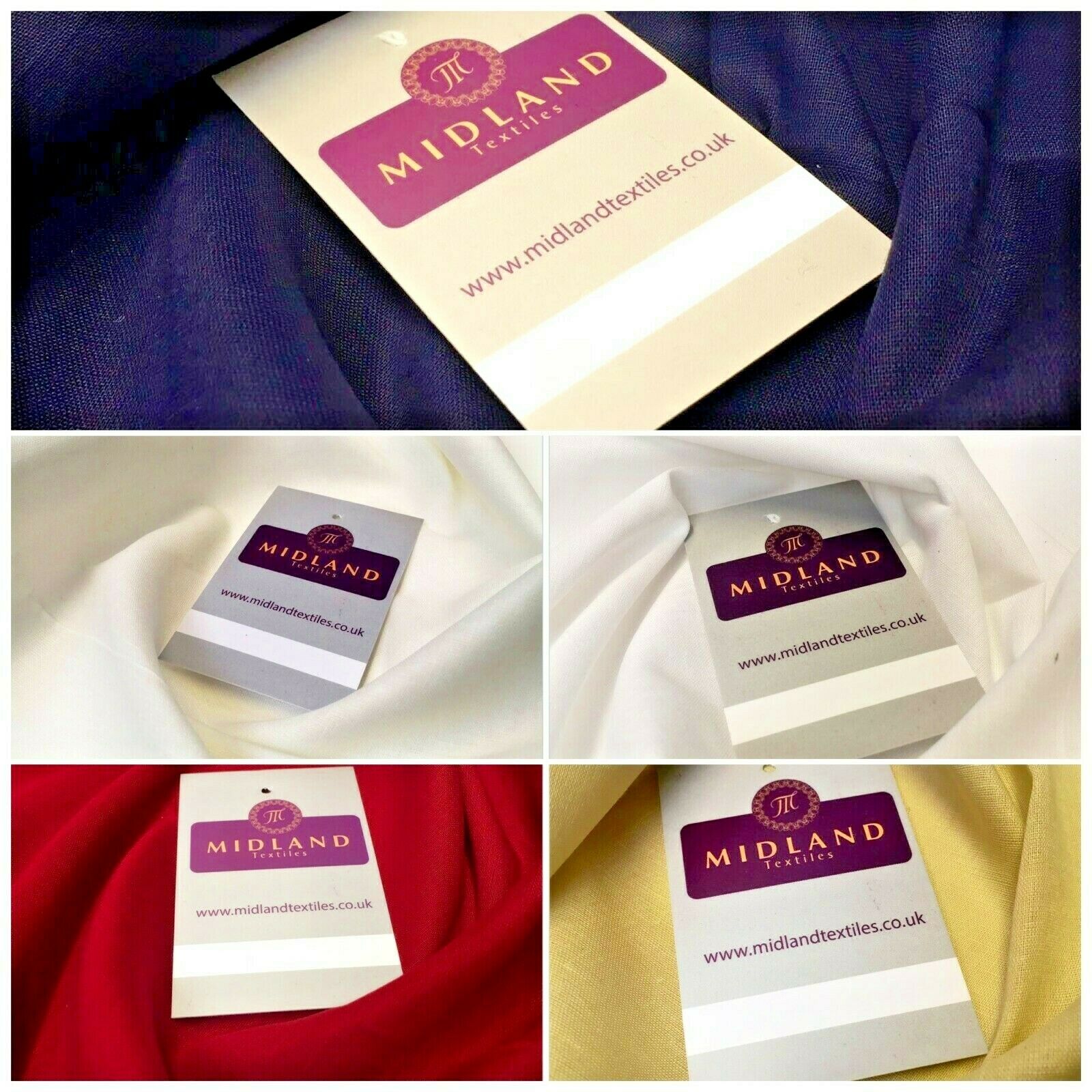 Plain 100% Cotton Lightweight Cambric Cloth Rubia Voile fabric MA1093 Mtex