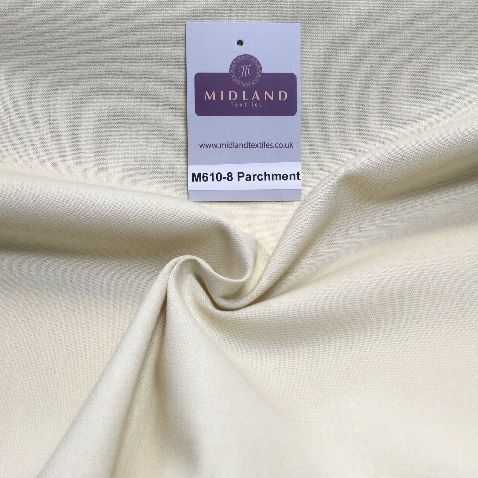 100% Cotton Plain Canvas Crafting Medium Weight Fabric 44" Wide M610 Mtex