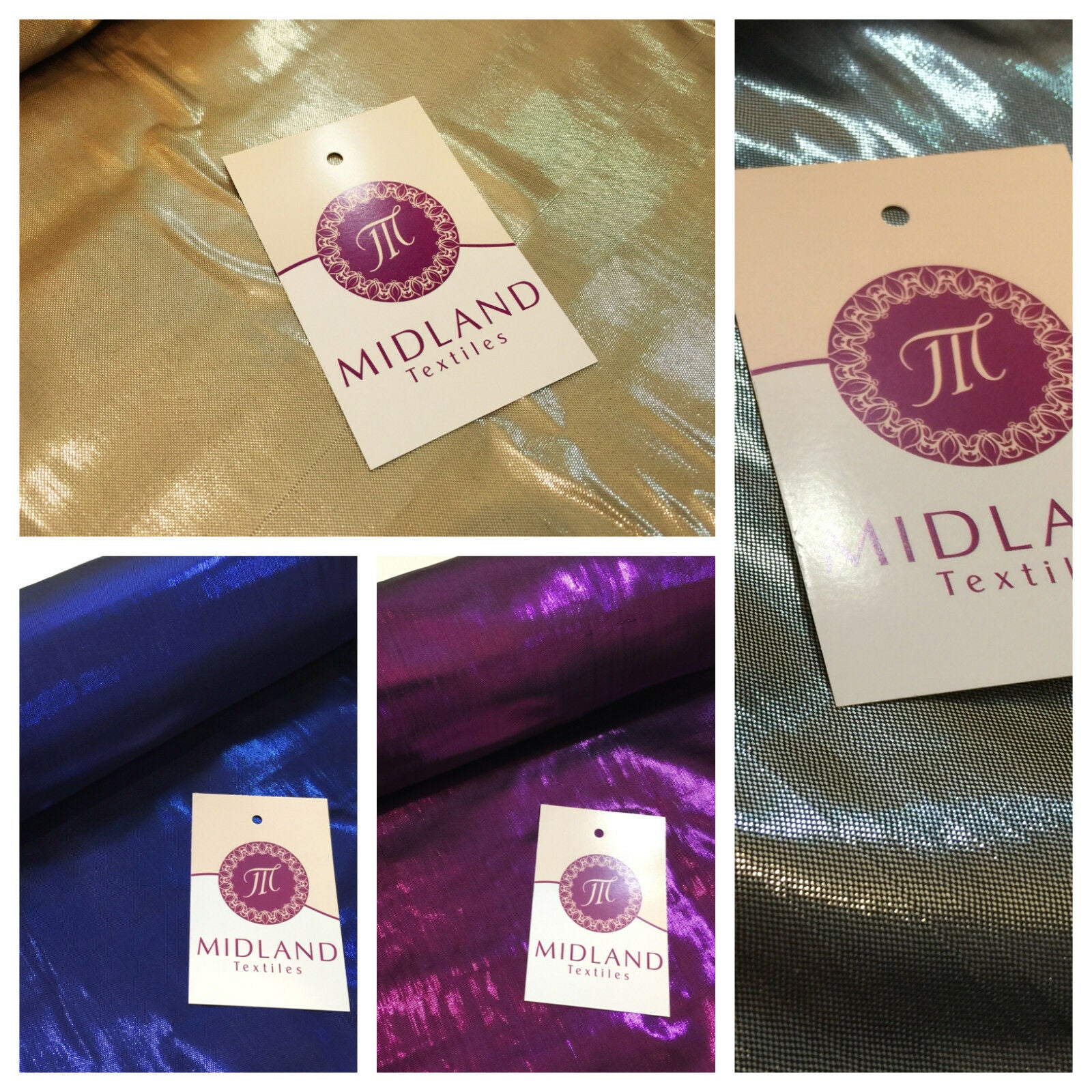 Metallic Lurex shiny foil lame fancy dress fabric 44' Wide  M98 Mtex