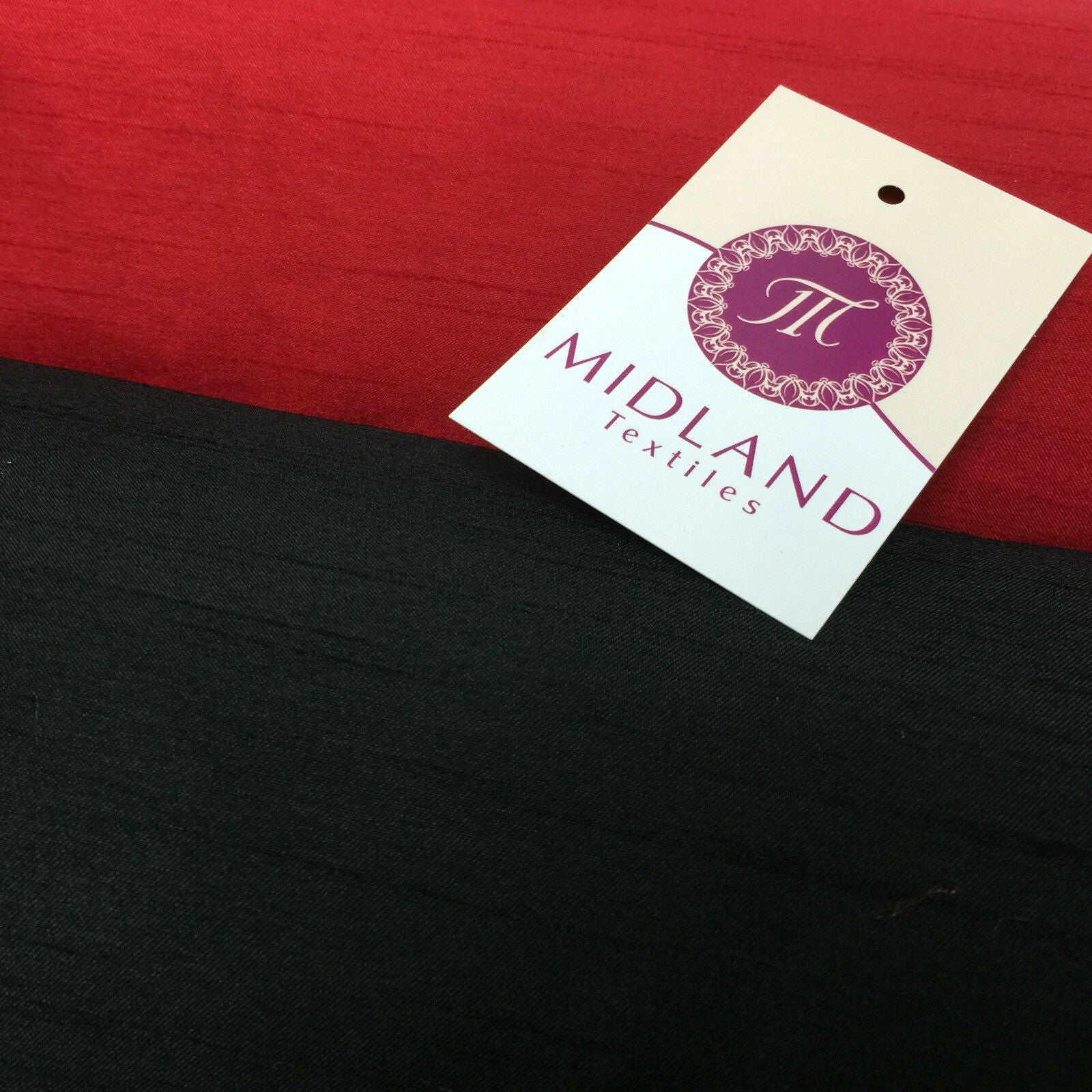 SATIN BACKED FAUX DUPION Shantung RAW SILK 100% POLYESTER FABRIC 44' M299