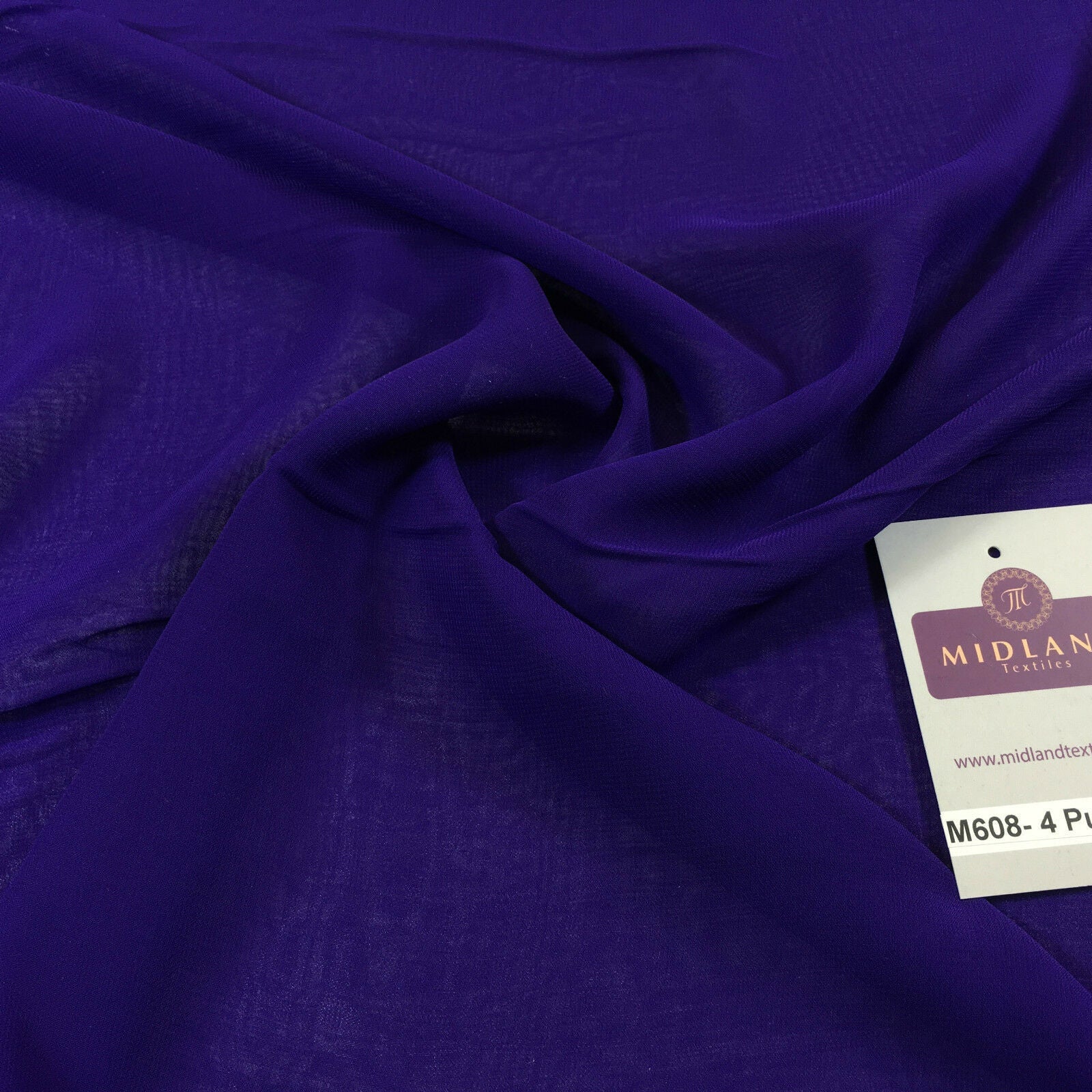 Samples Only of Hi-Multi Caress Chiffon Sheer Fabric Semi-Transparent  M608 Mtex