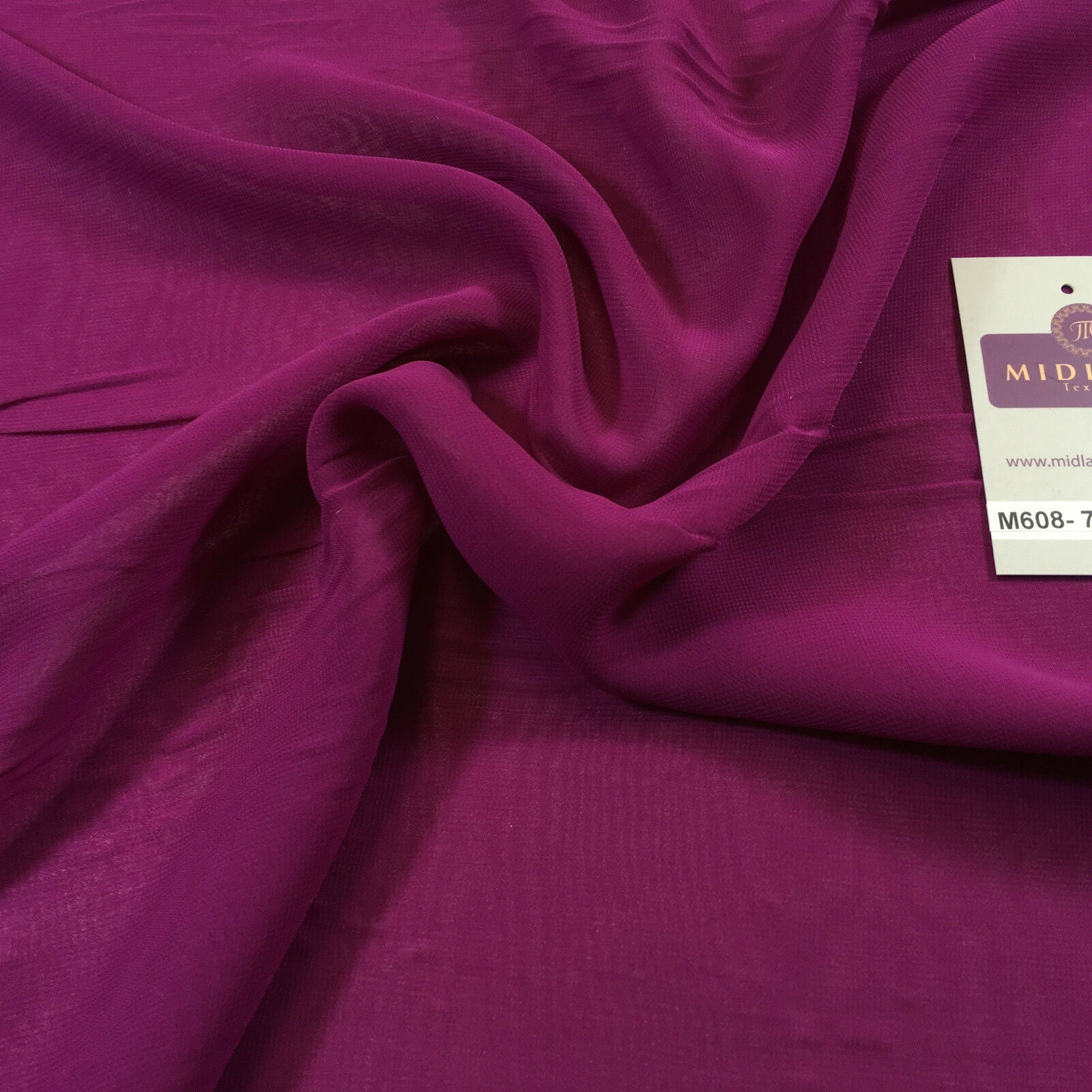 Samples Only of Hi-Multi Caress Chiffon Sheer Fabric Semi-Transparent  M608 Mtex