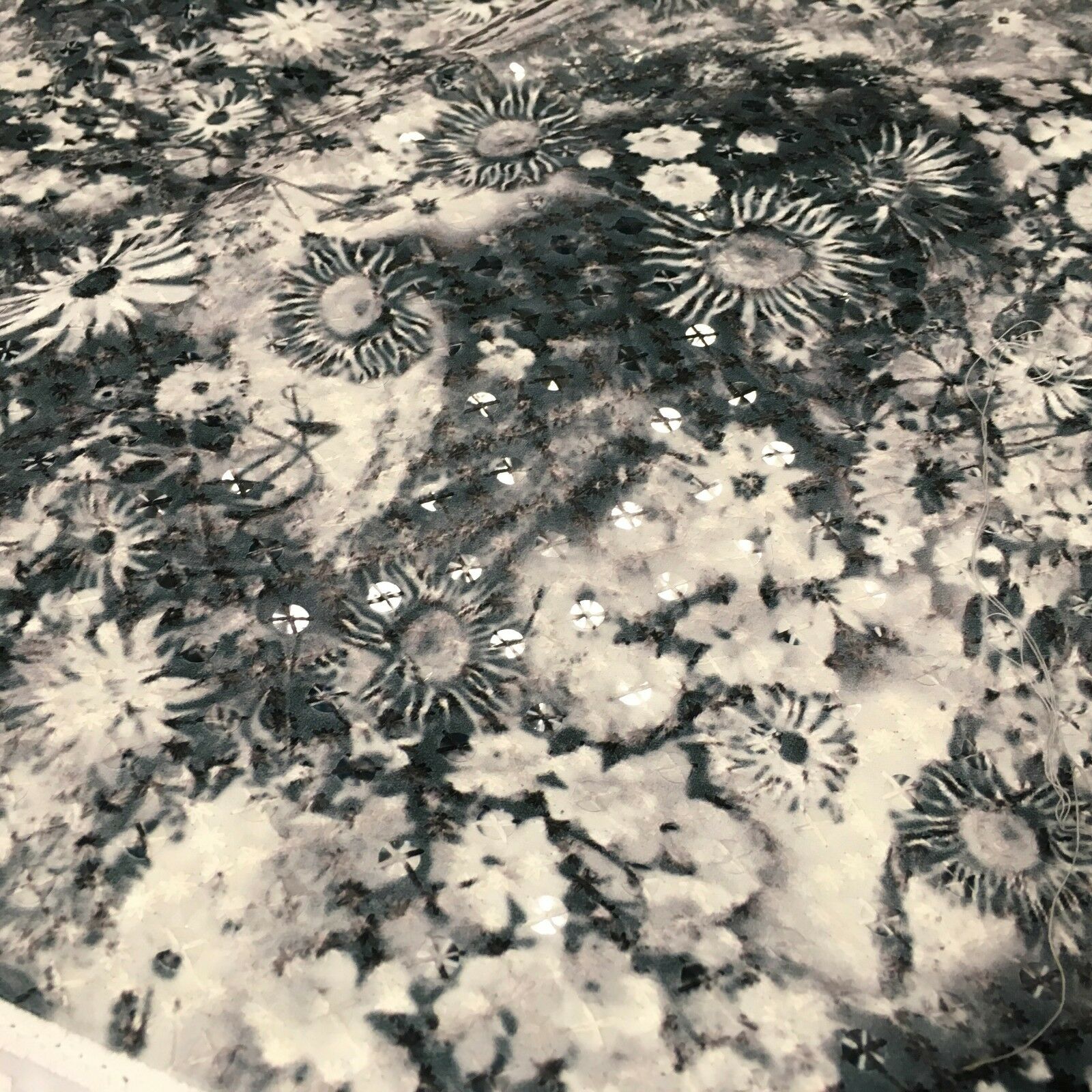 Digital Printed Cotton Border with Sequin Fabric 55' Wide MQ995 Mtex