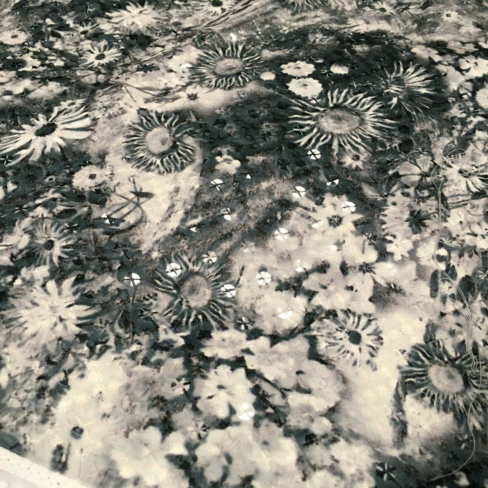 Digital Printed Cotton Border with Sequin Fabric 55' Wide MQ995 Mtex