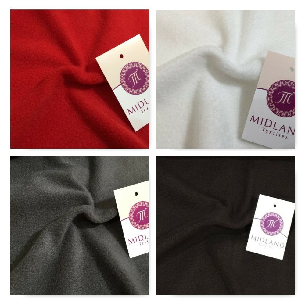 Anti-Pil Polar Fleece Fabric Plain fabric 150cm Wide M8