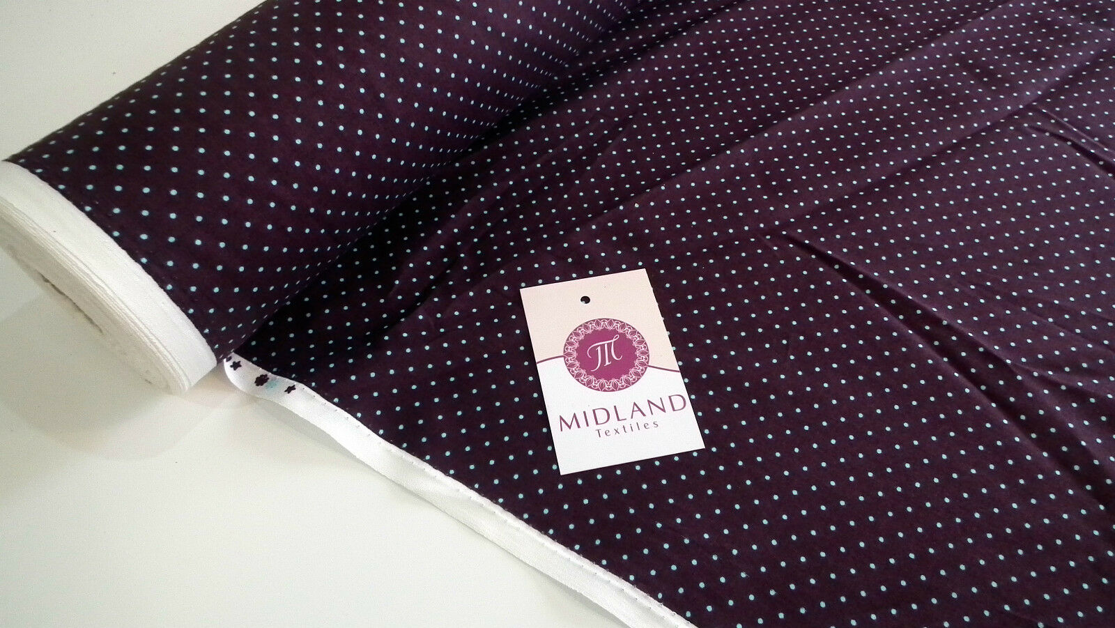 Mini 2mm Polka Dot 100% Cotton Poplin mask Fabric 44' M20 Mtex