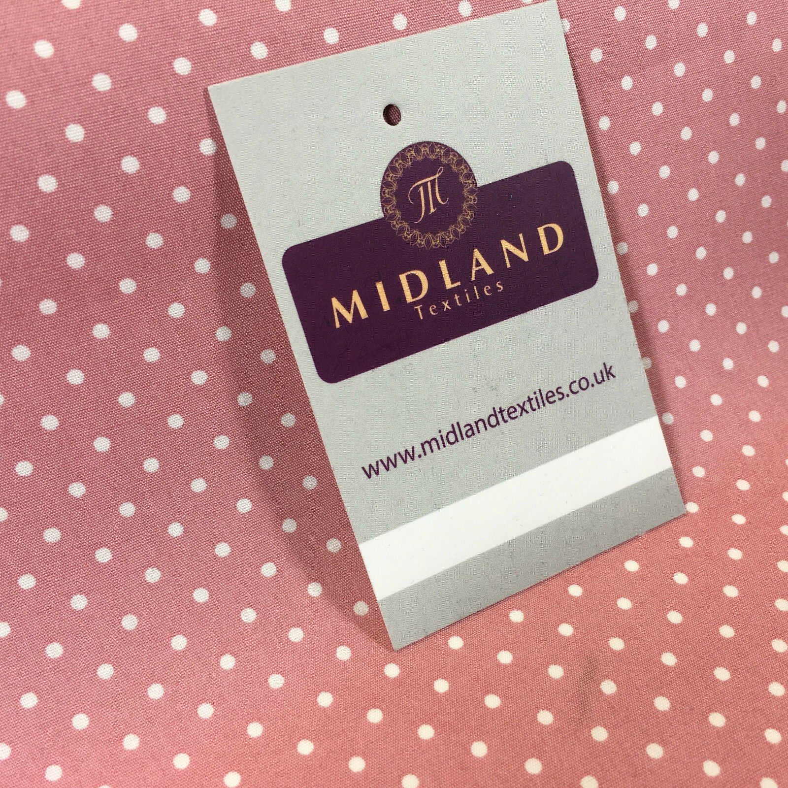 Mini 2mm Polka Dot 100% Cotton Poplin mask Fabric 44' M20 Mtex
