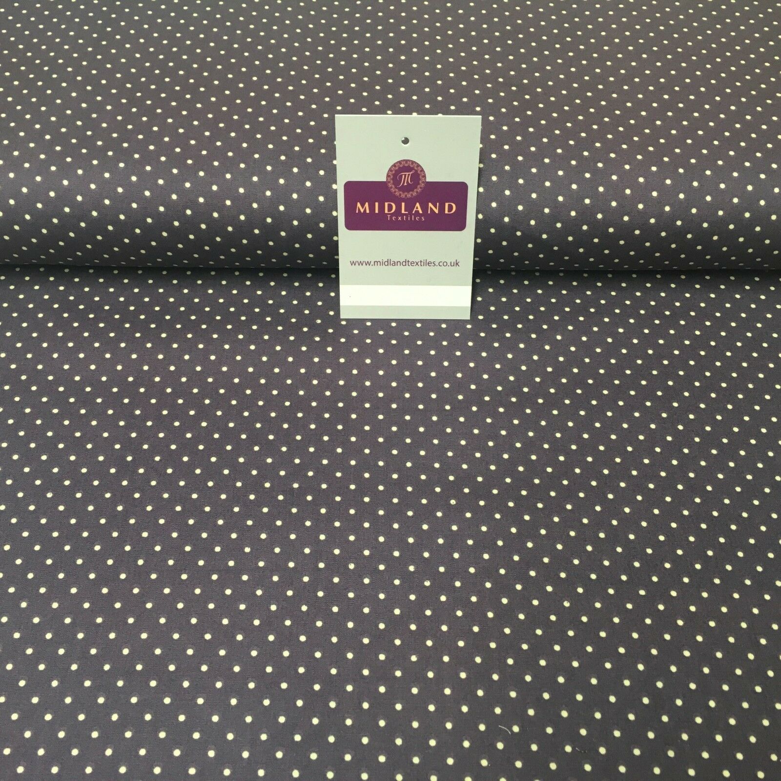 Mini 2mm Polka Dot 100% Cotton Poplin mask Fabric 44' M20 Mtex