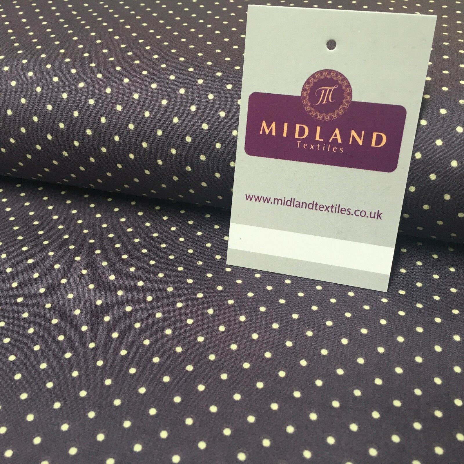 Mini 2mm Polka Dot 100% Cotton Poplin mask Fabric 44' M20 Mtex