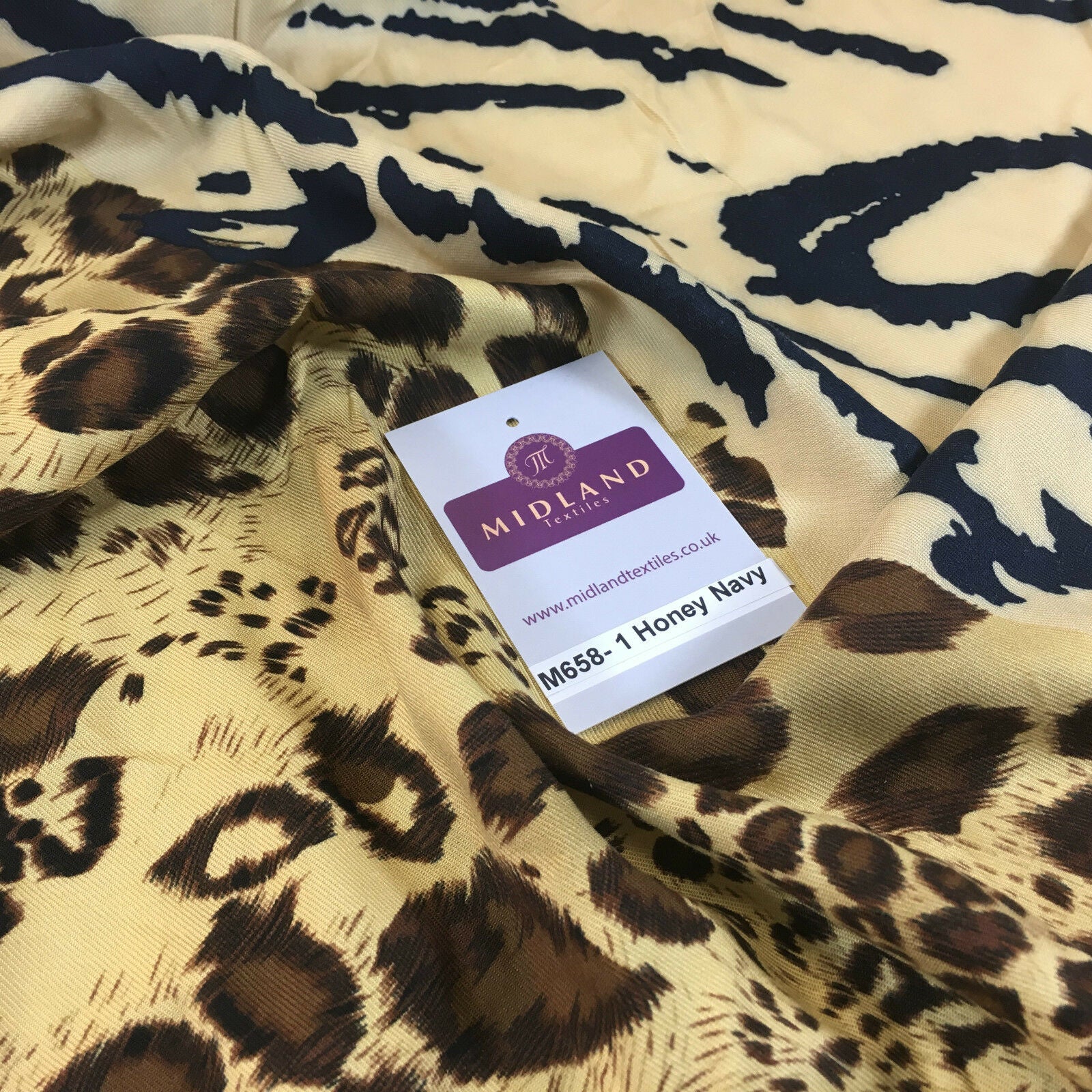Diagonal mixed Animal theme Printed twill viscose dress fabric 58" wide M658
