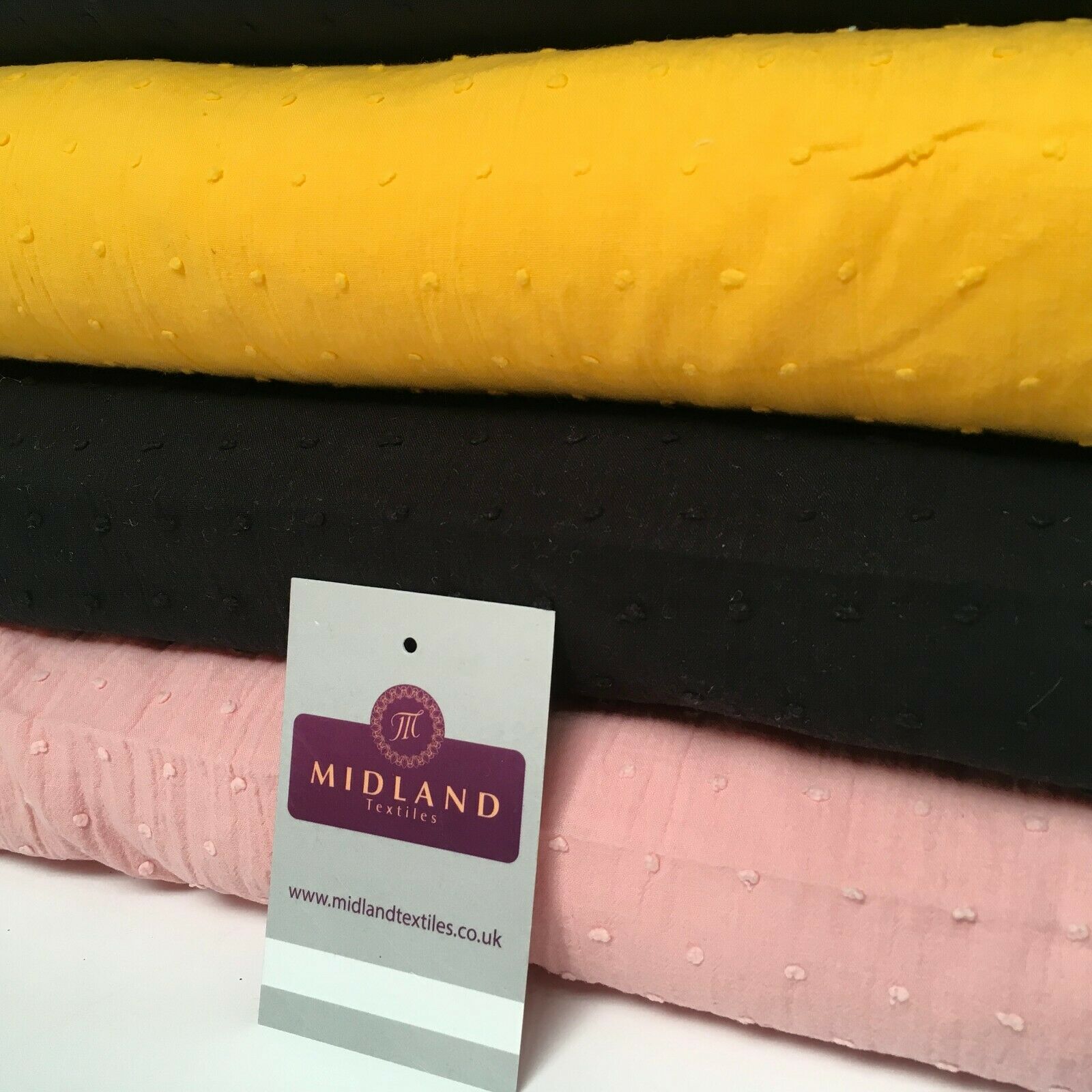 100% Cotton Swiss Dot Soft Dobby Dressmaking Fabric 135cm Wide MD1052 Mtex