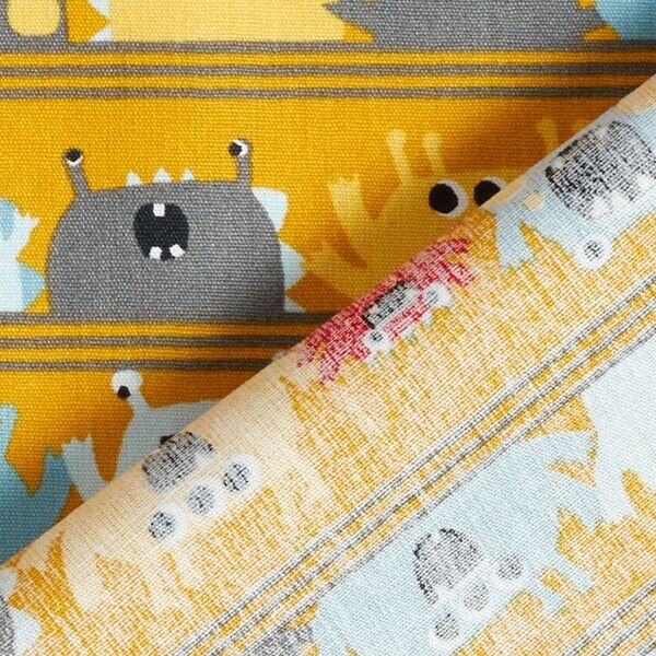 Monsters Novelty children's 100% Cotton Organic printed Fabric M1614