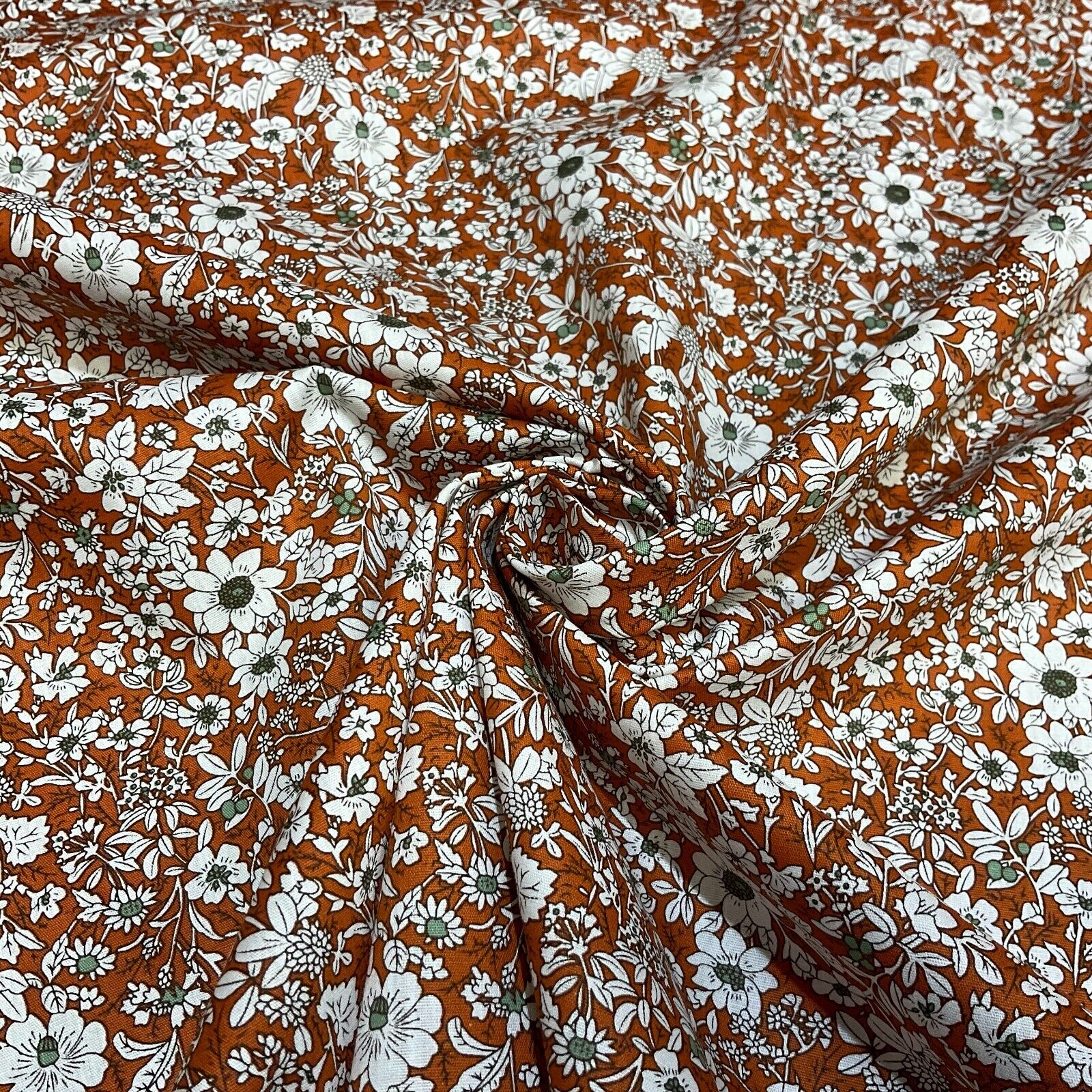 Soft Touch  100% Cotton small Floral printed dress fabric M1647