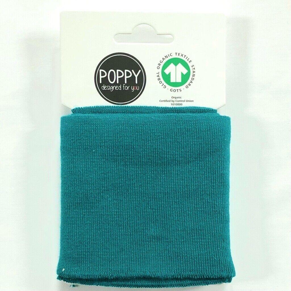 Organic Ribbed Cuffs Fabric ideal for Headbands cuffs 135cm Long 7cm Wide M1655