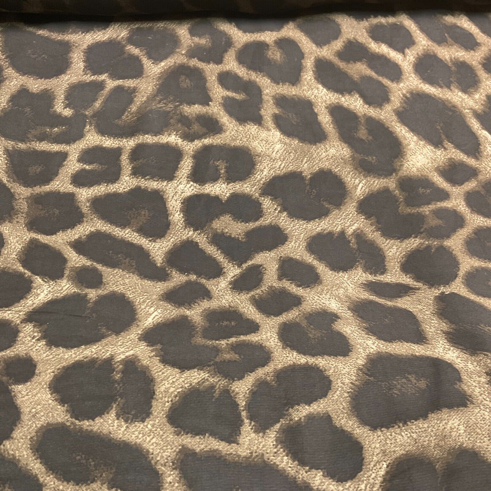 Animal Print printed chiffon leopard brown sewing scarf  fabric M1613