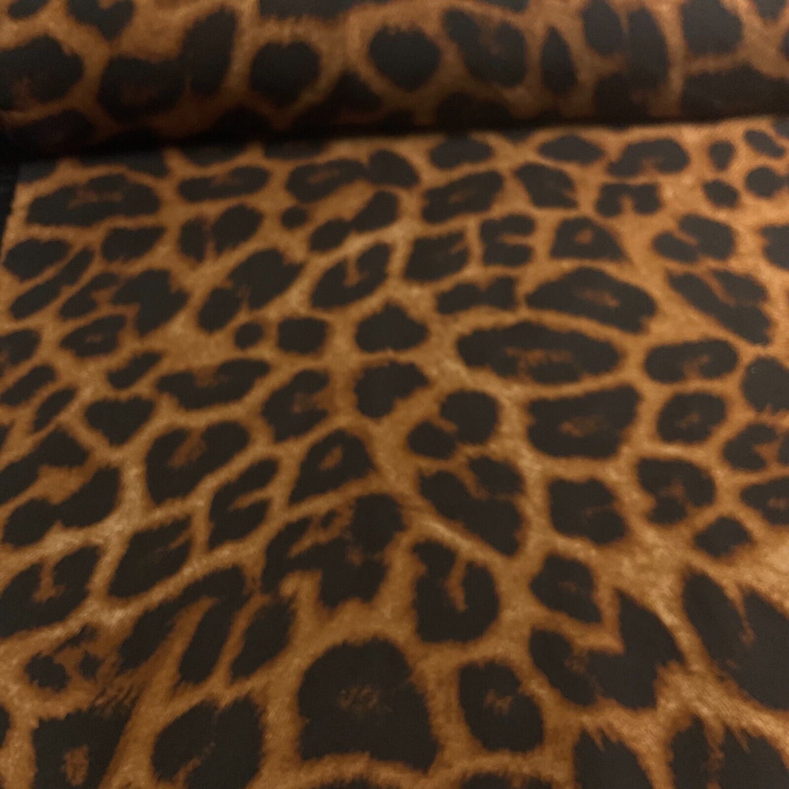 Animal Print printed chiffon leopard brown sewing scarf  fabric M1613