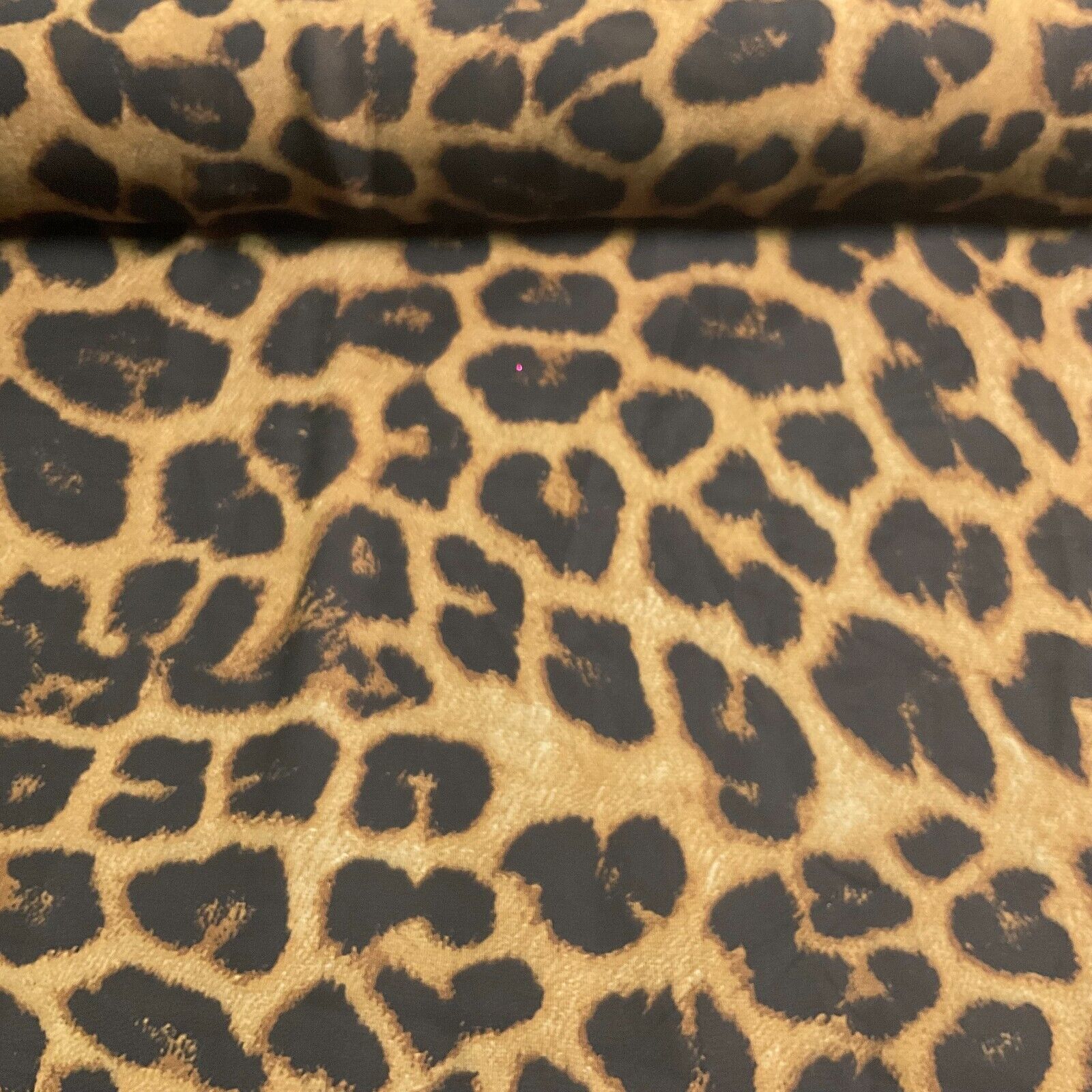Animal Print printed chiffon leopard brown sewing scarf  fabric M1613
