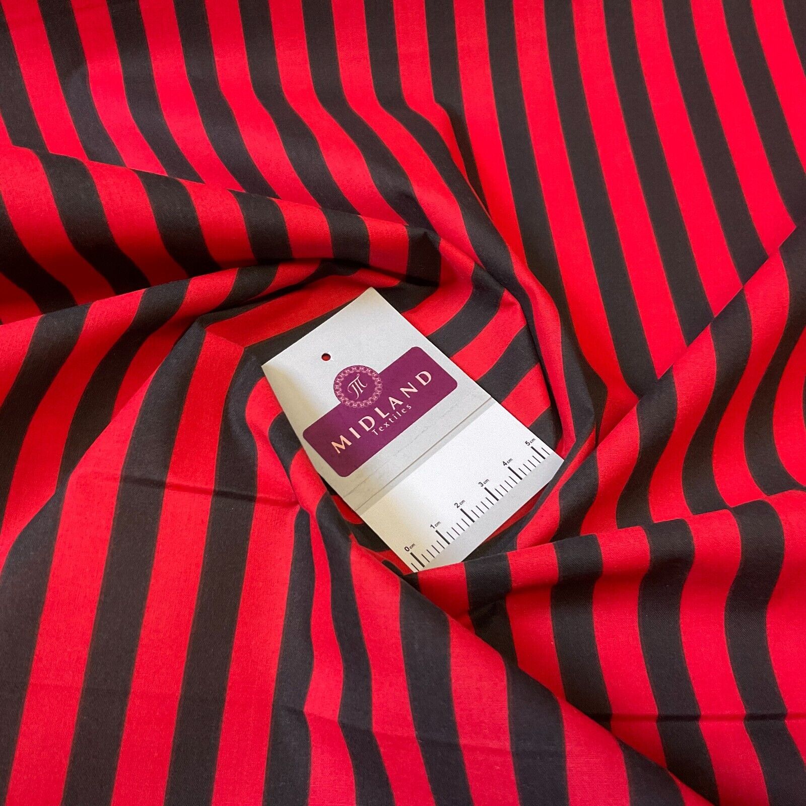 Stripped fabric nautical stripe Poly cotton printed M1707