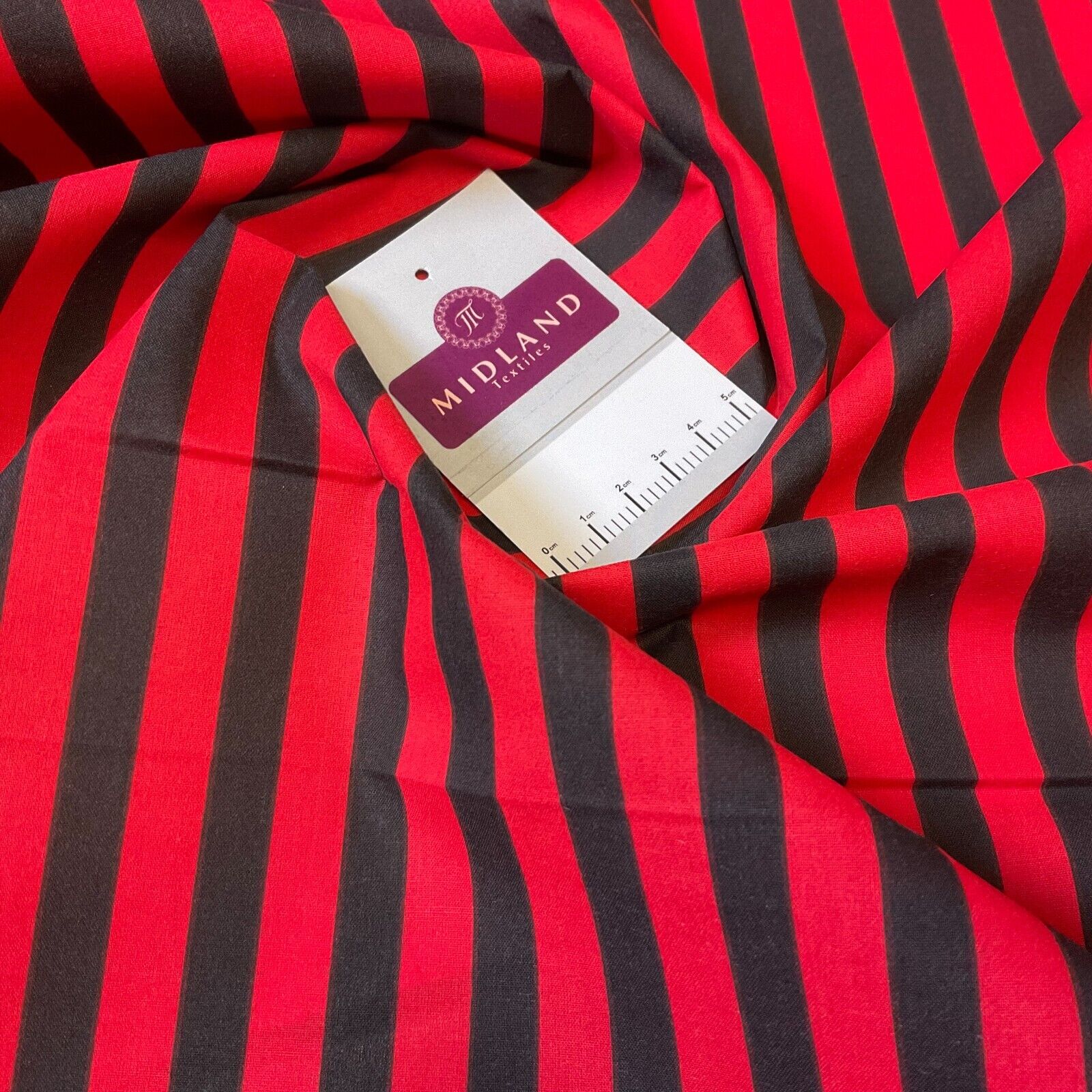 Stripped fabric nautical stripe Poly cotton printed M1707