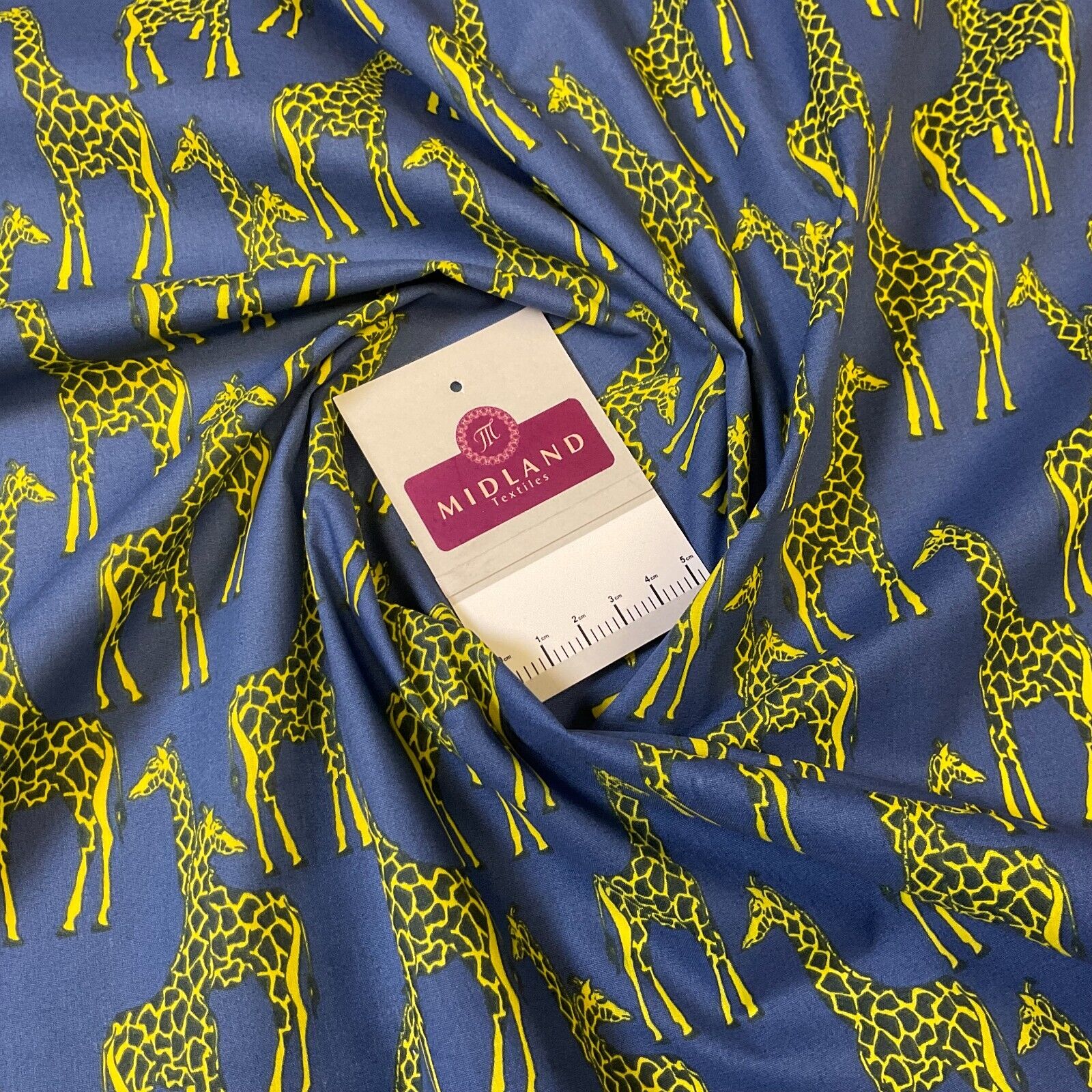 Giraffe Animals  Poly cotton printed fabric 110cm Wide M1706