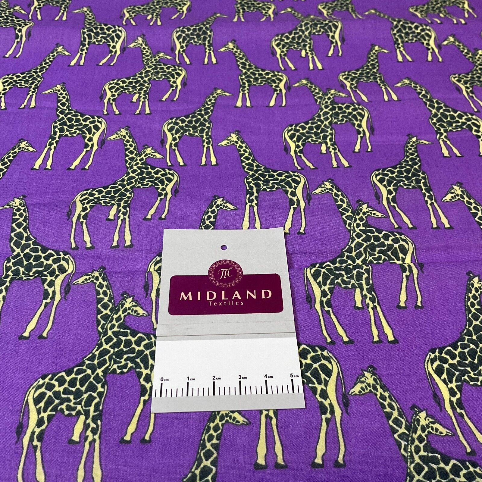 Giraffe Animals  Poly cotton printed fabric 110cm Wide M1706