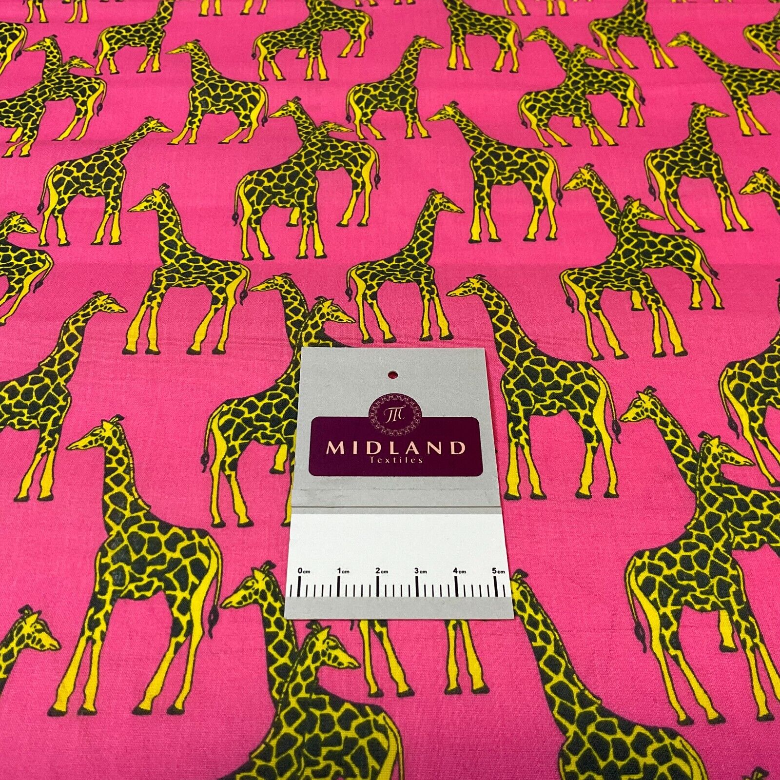 Giraffe Animals  Poly cotton printed fabric 110cm Wide M1706