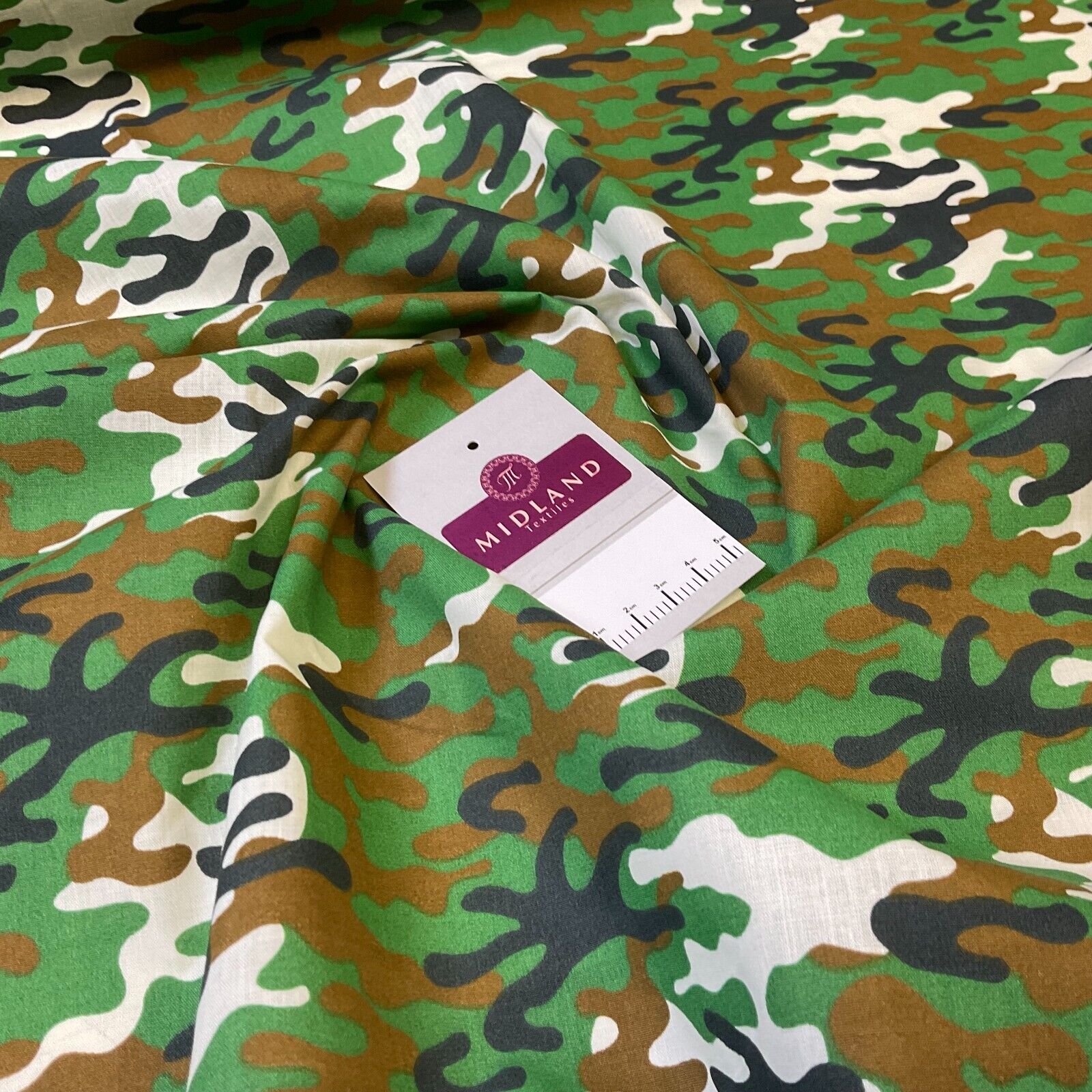 Camouflage fabric army military Poly cotton printed fabric 110cm Wide M1708