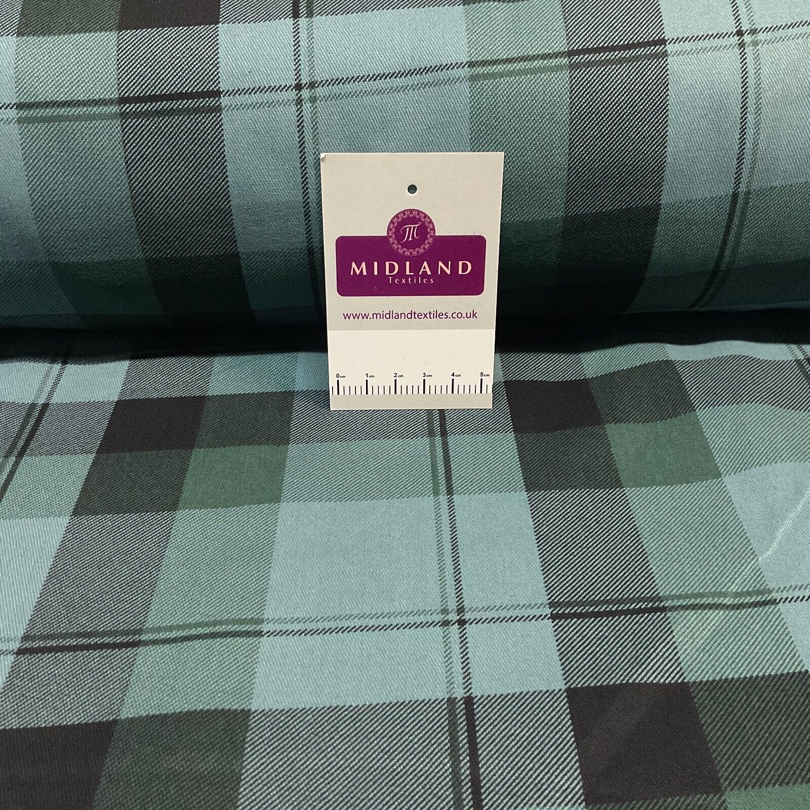 Plaid Scottish tartan Check Cotton Drill upholstery workwear Fabric 150 cm M1718