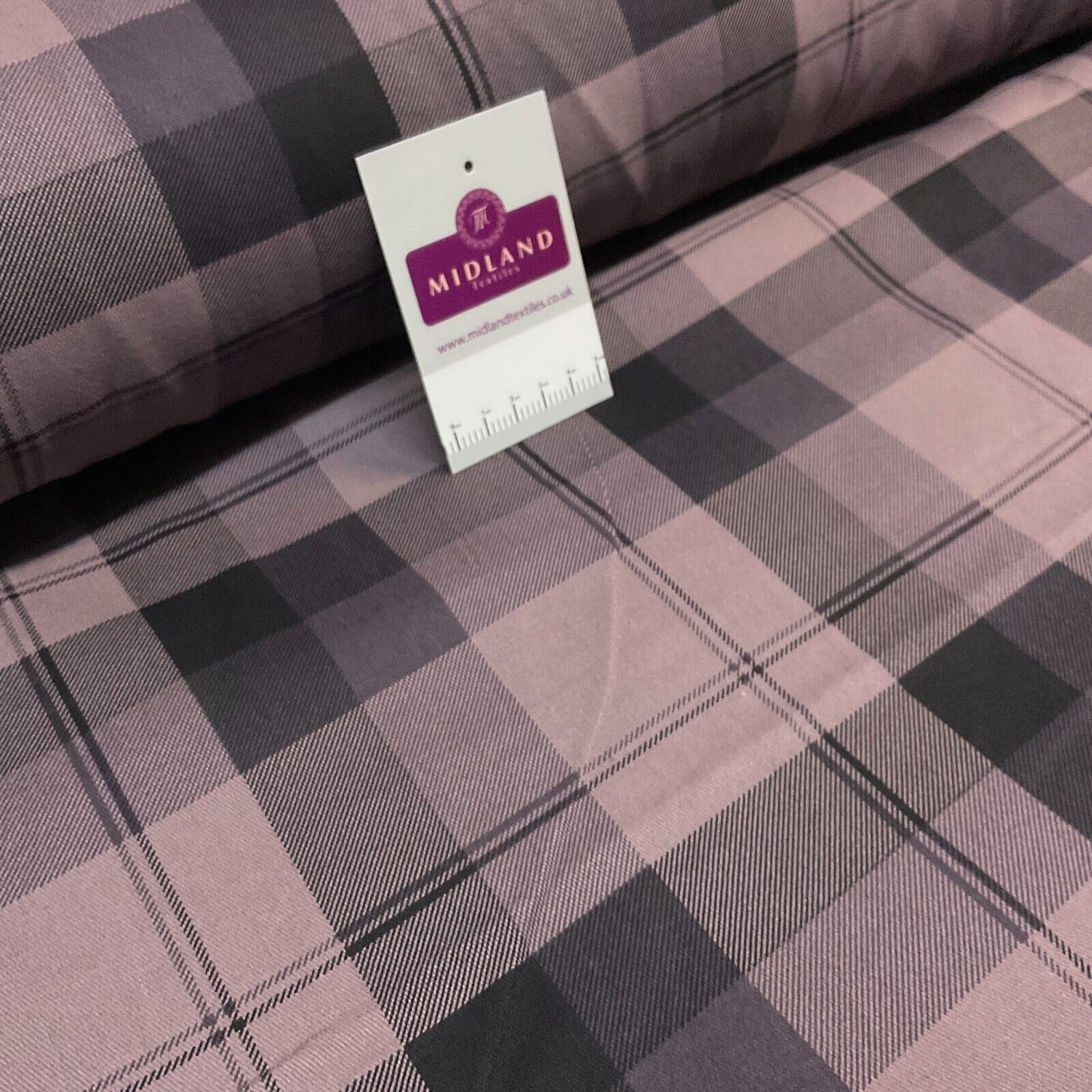 Plaid Scottish tartan Check Cotton Drill upholstery workwear Fabric 150 cm M1718