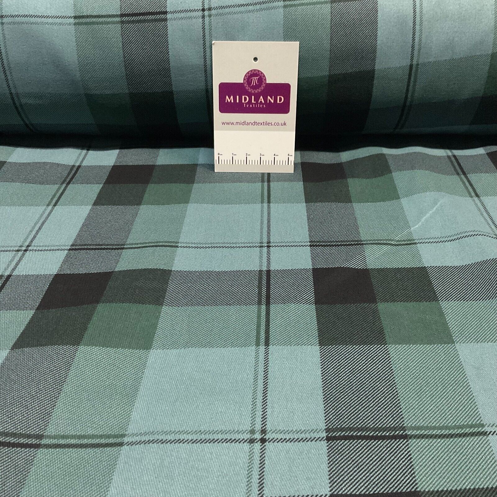 Plaid Scottish tartan Check Cotton Drill upholstery workwear Fabric 150 cm M1718