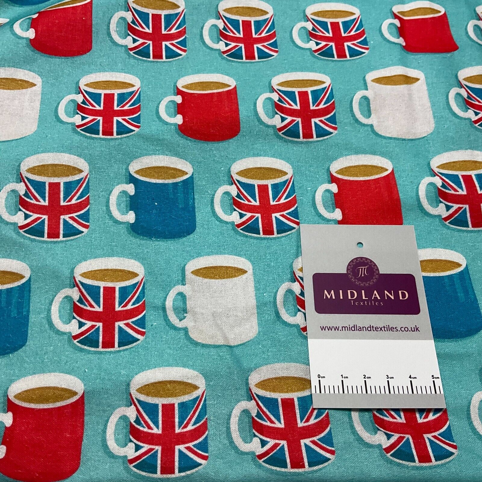 British Coronation Theme 100% cotton printed Quilting fabric M1722