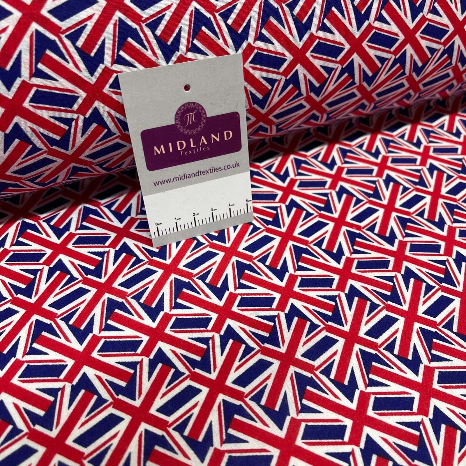 Union Jack Fabric - Pure Cotton, UK Printing