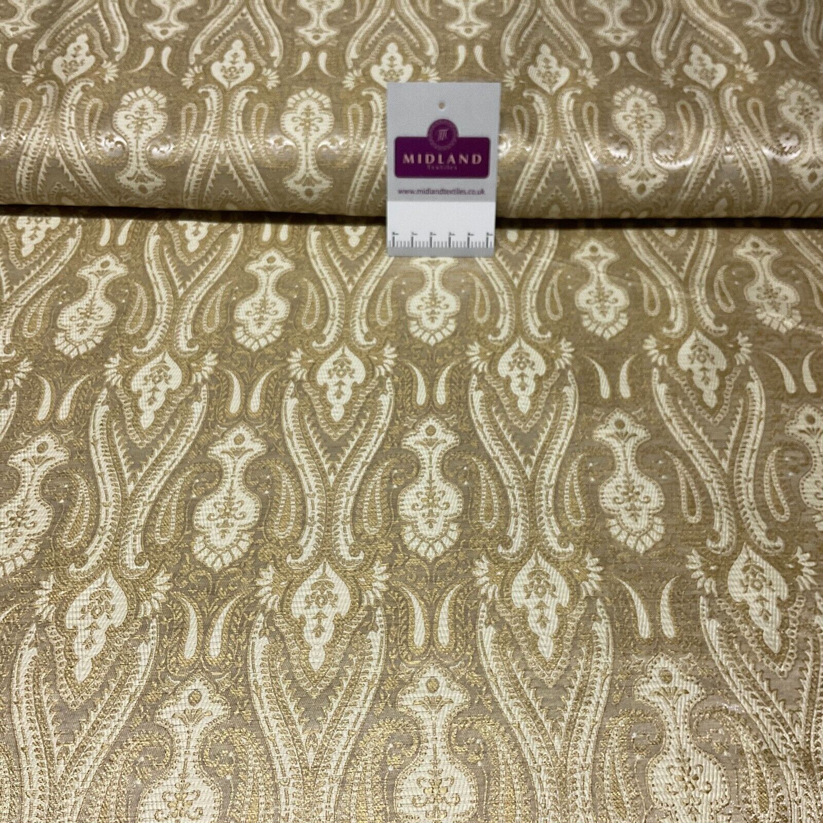 Indian Banarsi Brocade wedding double paisley ornate fabric 150cm wide M1728