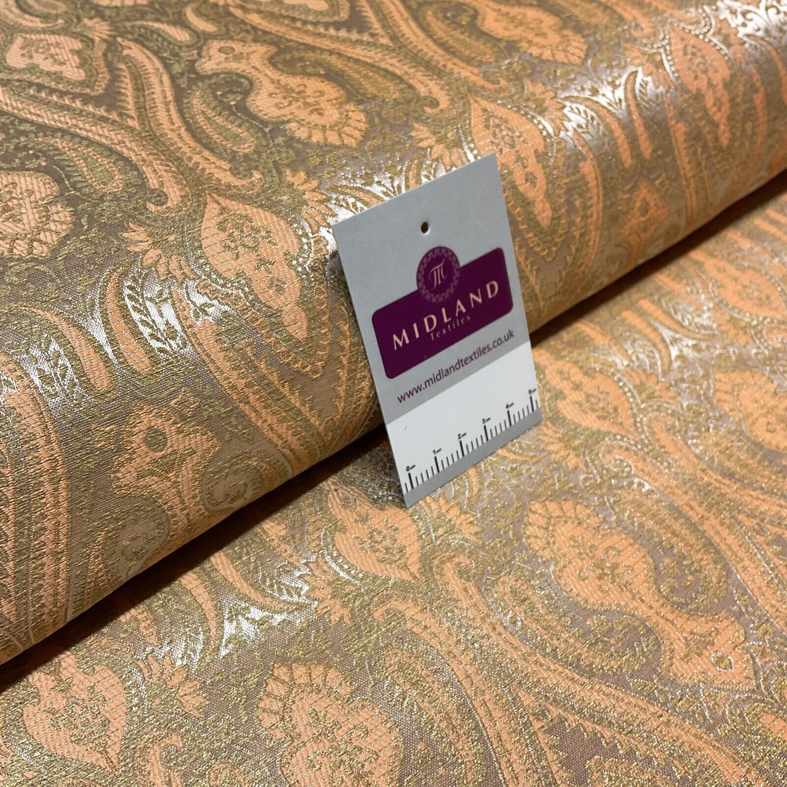 Indian Banarsi Brocade wedding double paisley ornate fabric 150cm wide M1728